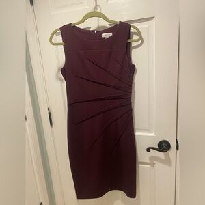 Plum colored Calvin Klein office dress